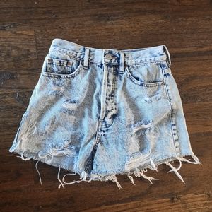 PacSun ultra high rise vintage short 24